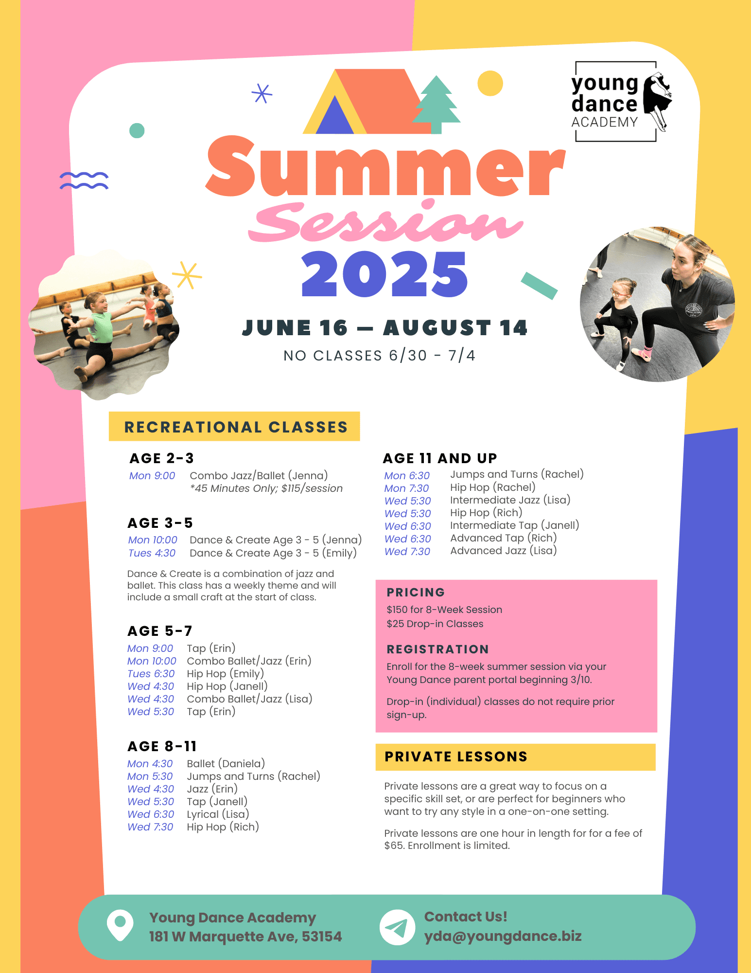 Colorful Kids Summer Camp Flyer